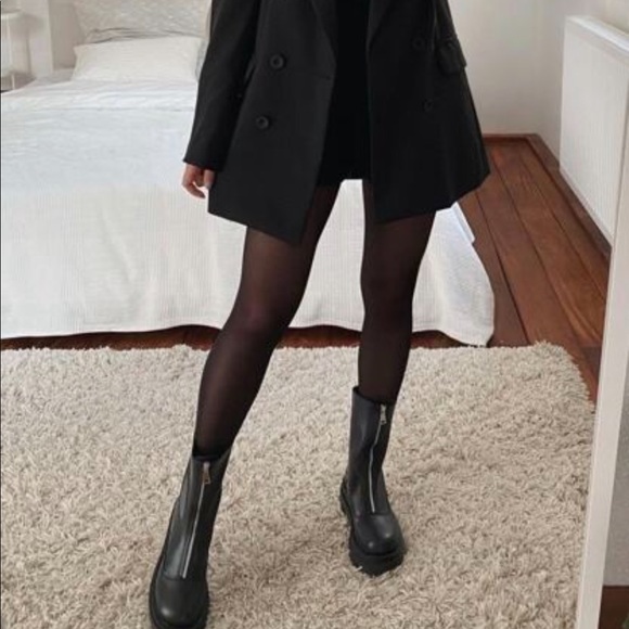 Tights with lining in black - Picture 2 of 4